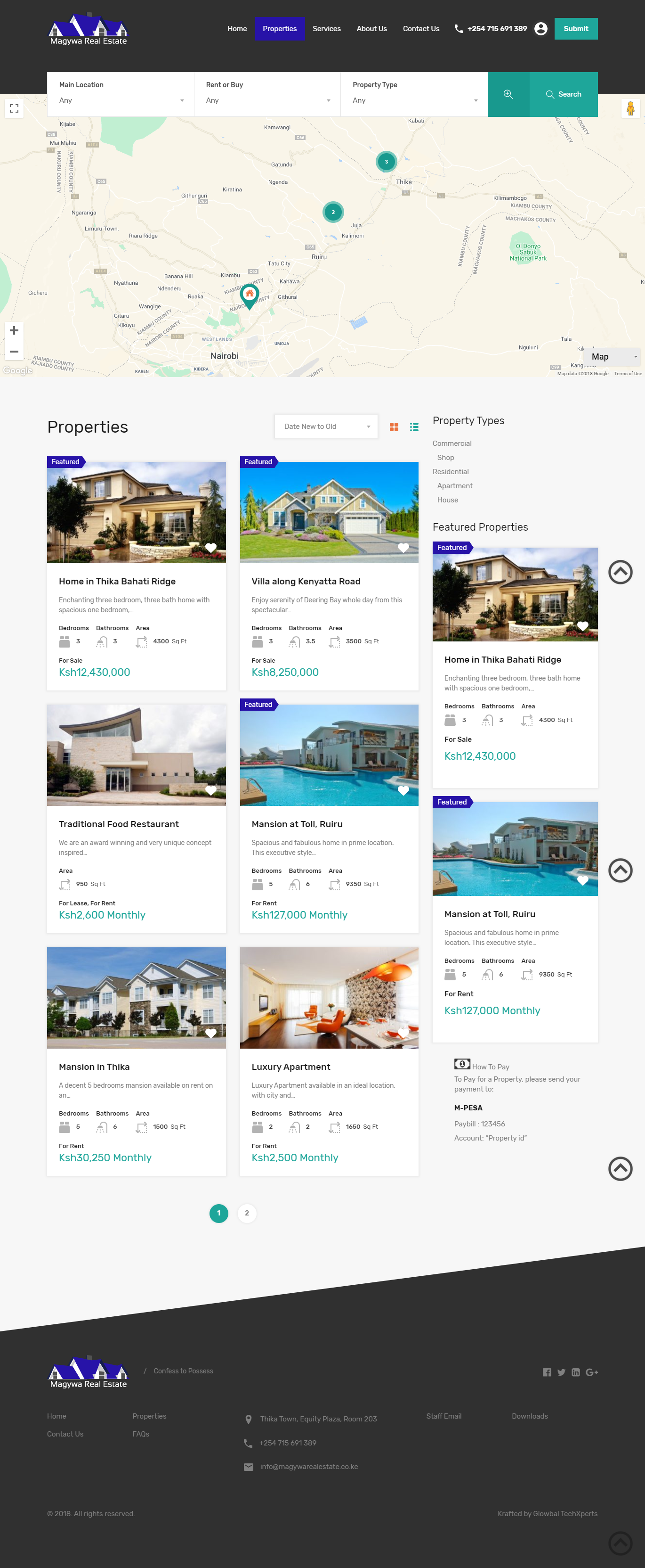 Property listing
